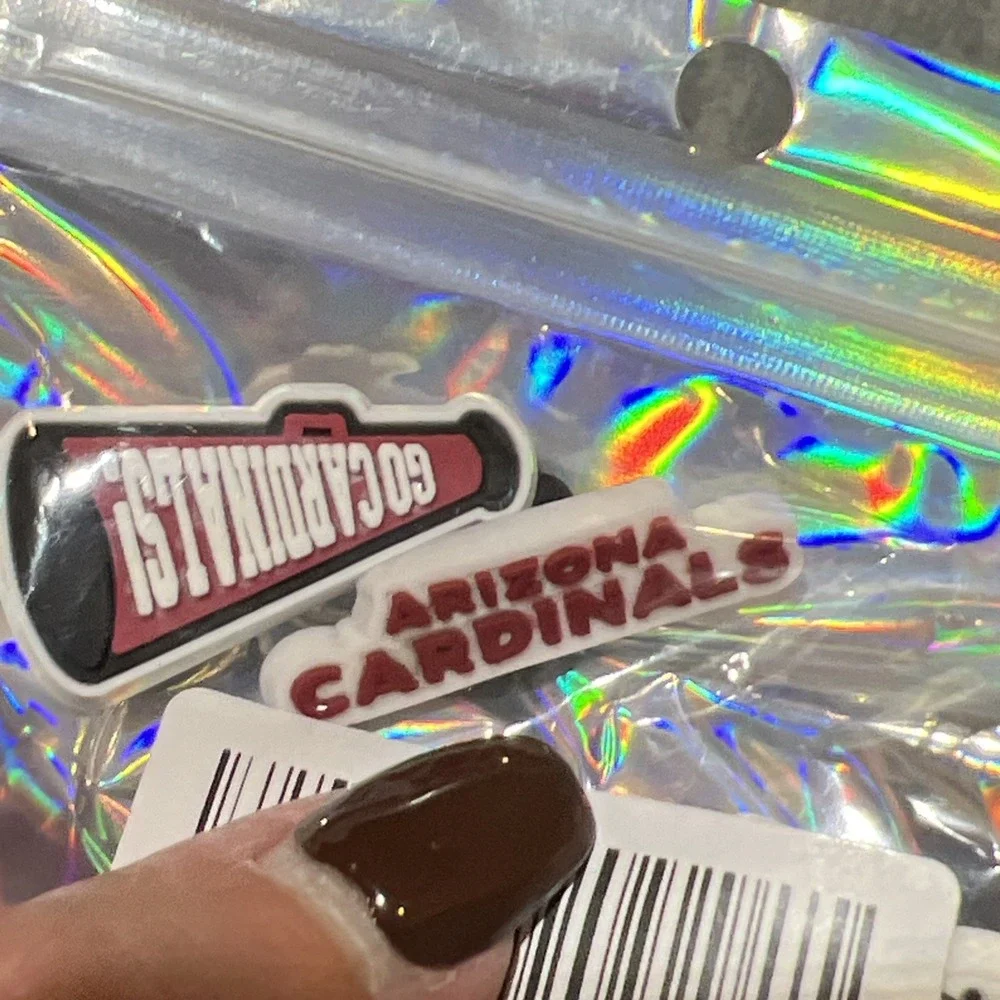 Arizona Cardinals Jibbitz Charms For Crocs 12 Pack‎ New Sealed Football NFL